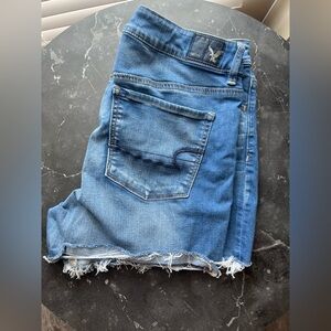 American Eagle Blue Denim Cutoff Shorts